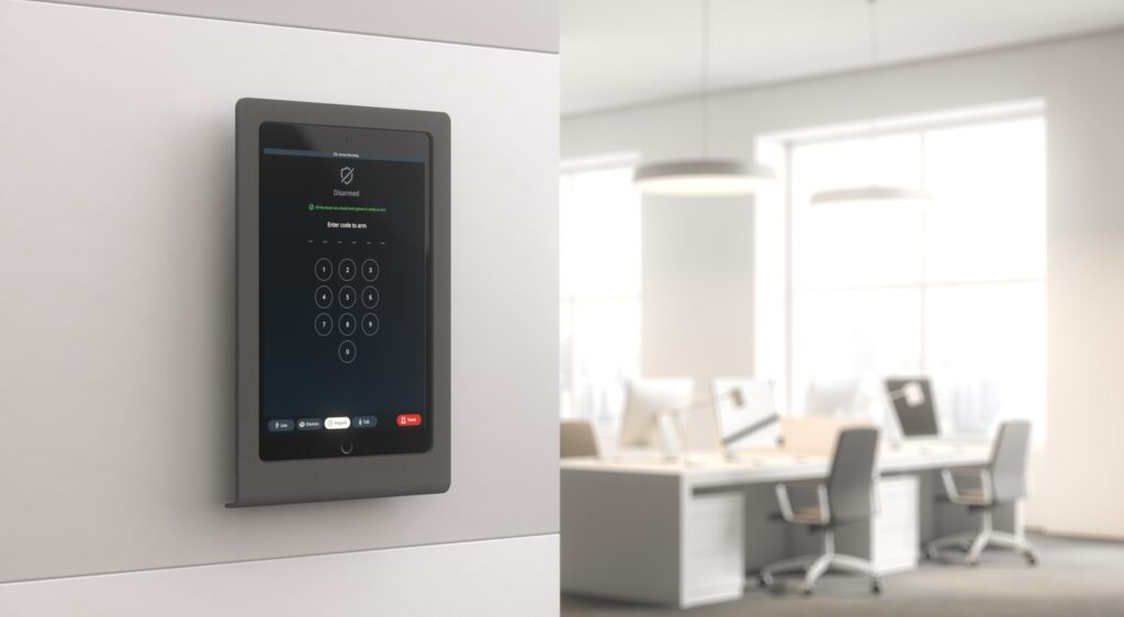 Office door access control system replacing traditional keys