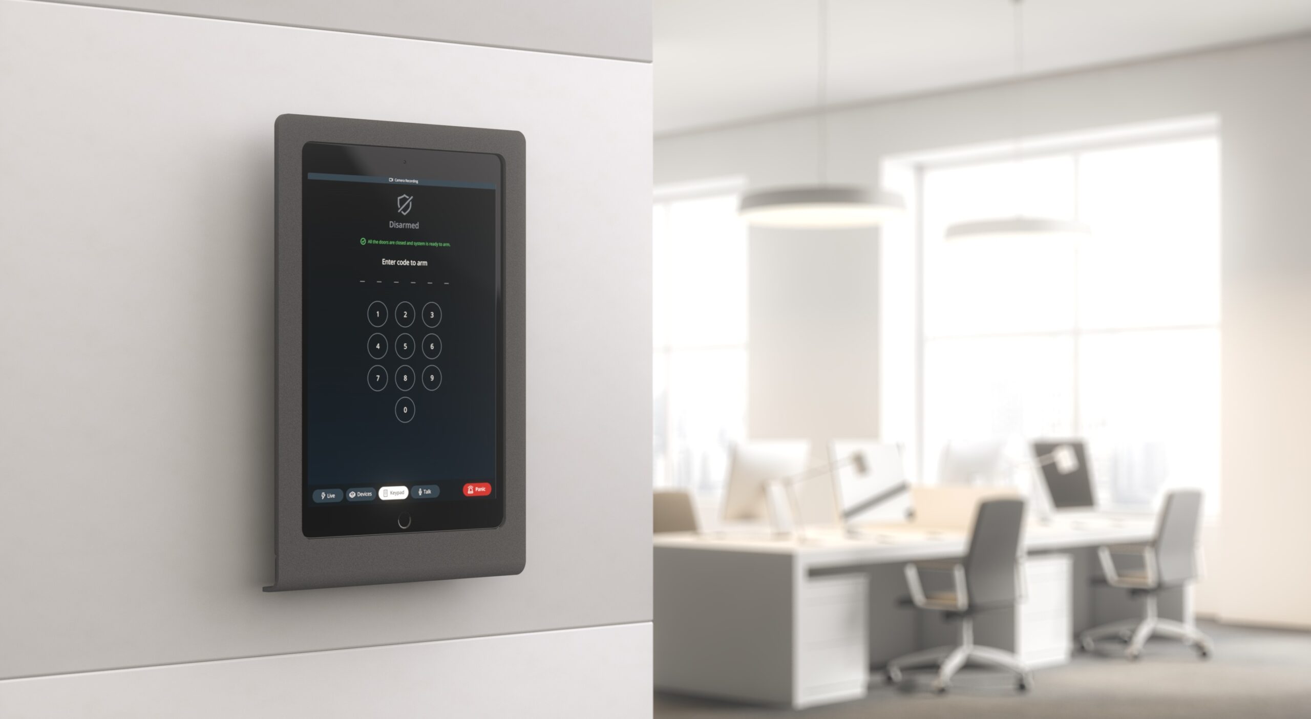 Office door access control system replacing traditional keys